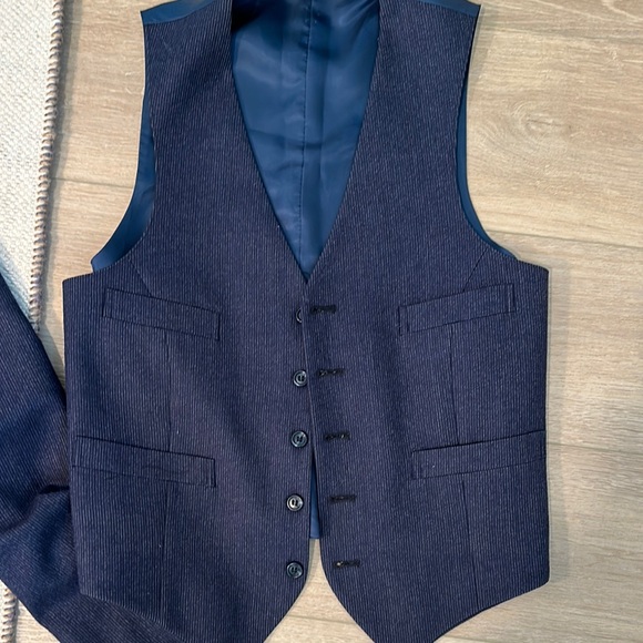 Vintage Classic Navy Men's Suit & Vest - Picture 7 of 8
